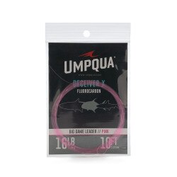 Umpqua Deceiver HD Big Game Fluoro Leader Pink 10' in Pink